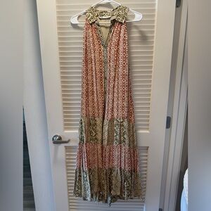 Zara Patterned Shirt in Olive and Rust